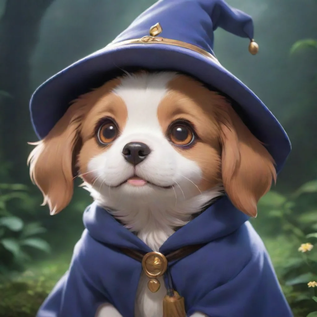 amazing cute puppy dog wizard artstation hd aesthetic ghibli anime fantastic portrait aww quality  awesome portrait 2