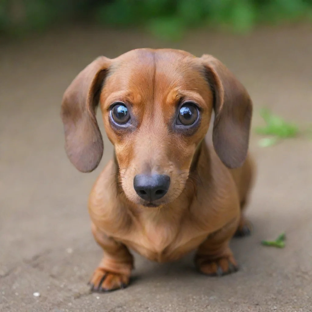 aiamazing dachshund with wide eyes awesome portrait 2