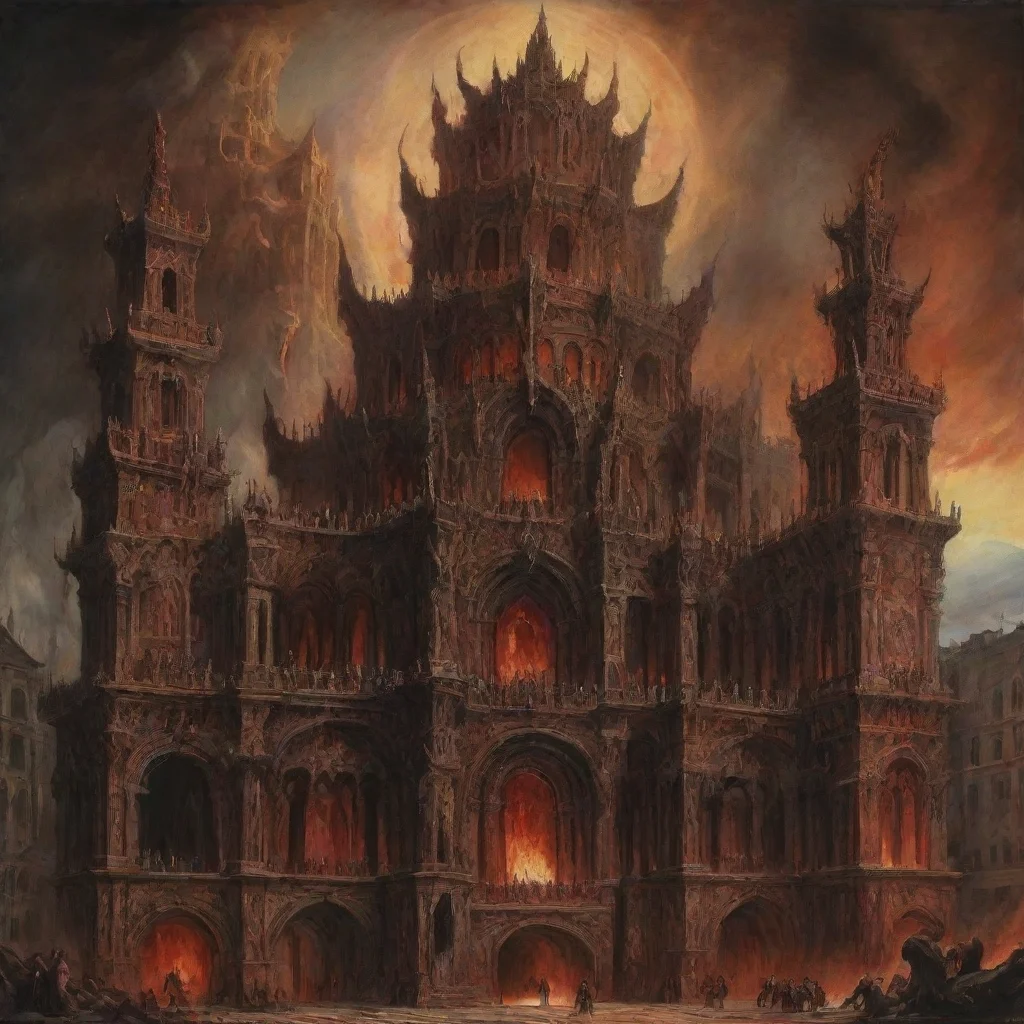 amazing dante inferno satan palace form right side  awesome portrait 2