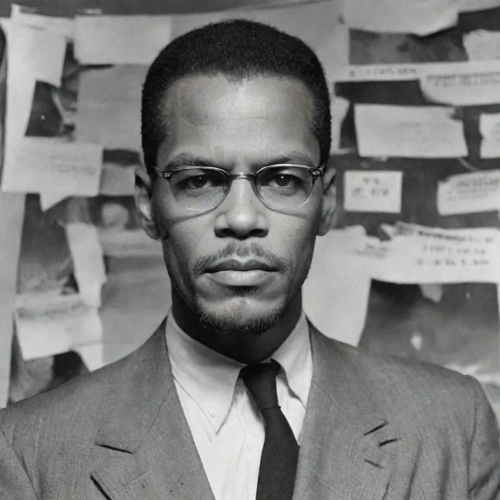 aiamazing decomposed malcolm x awesome portrait 2