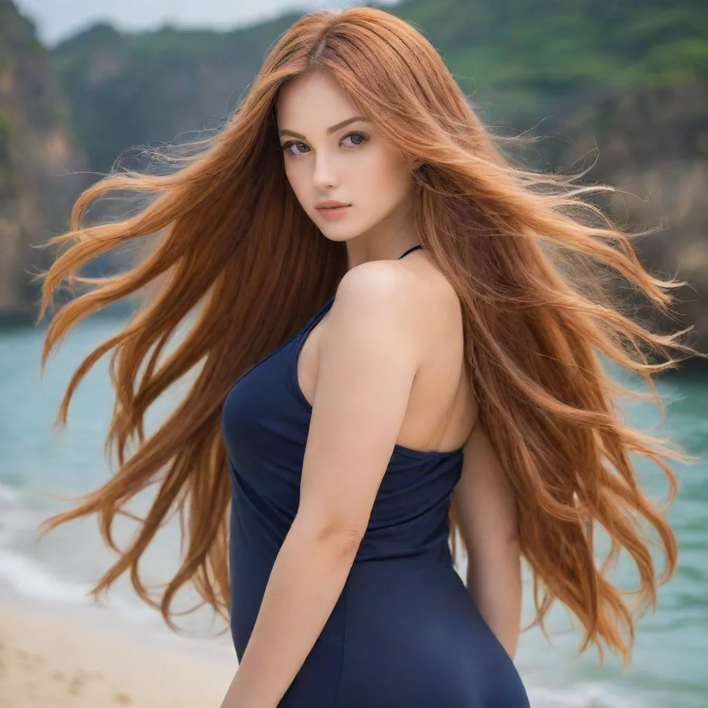 amazing detailed I Look at her and see what she looks like from behind  You look at Nami from behind and you see that she is a beautiful young woman with long flowing hair
