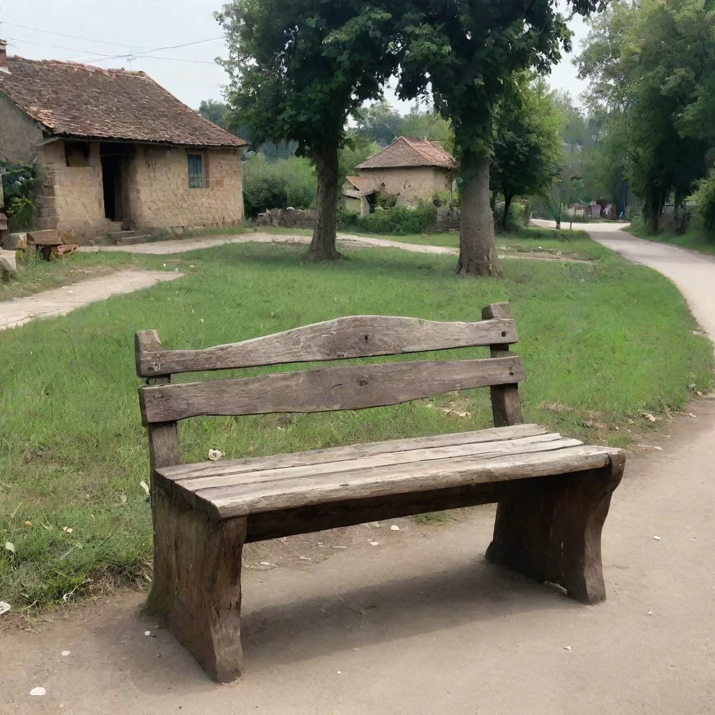 amazing detailed I take a seat where I find place somewhere I can look at most of the village waiting for something to catch my attention You found a small bench near the village square