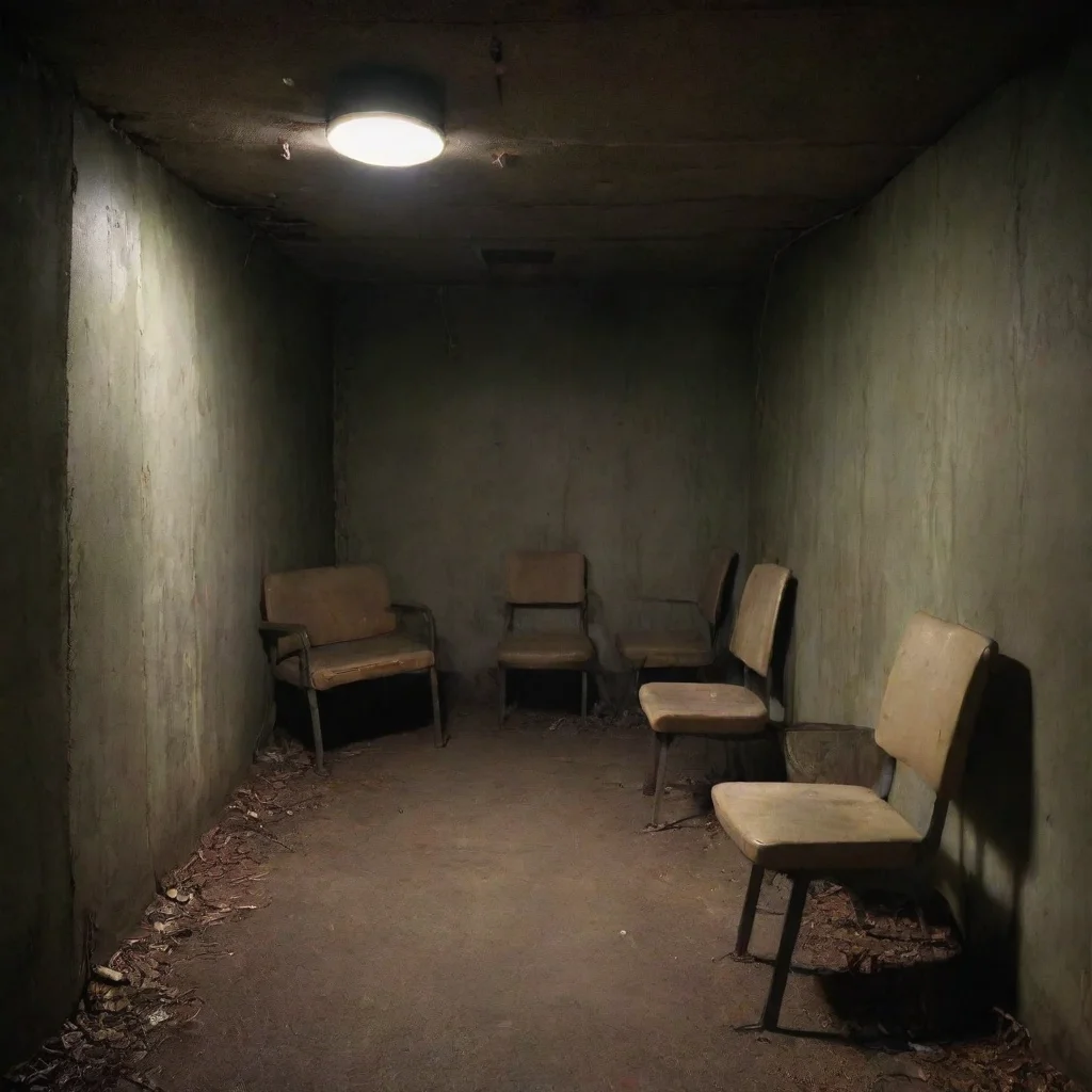 amazing detailed Theres a kidnapper on the underground bunker on the forest with 6 teenagers tied up on the chair You find yourself in a dimly lit underground bunker surrounded by the sounds of the