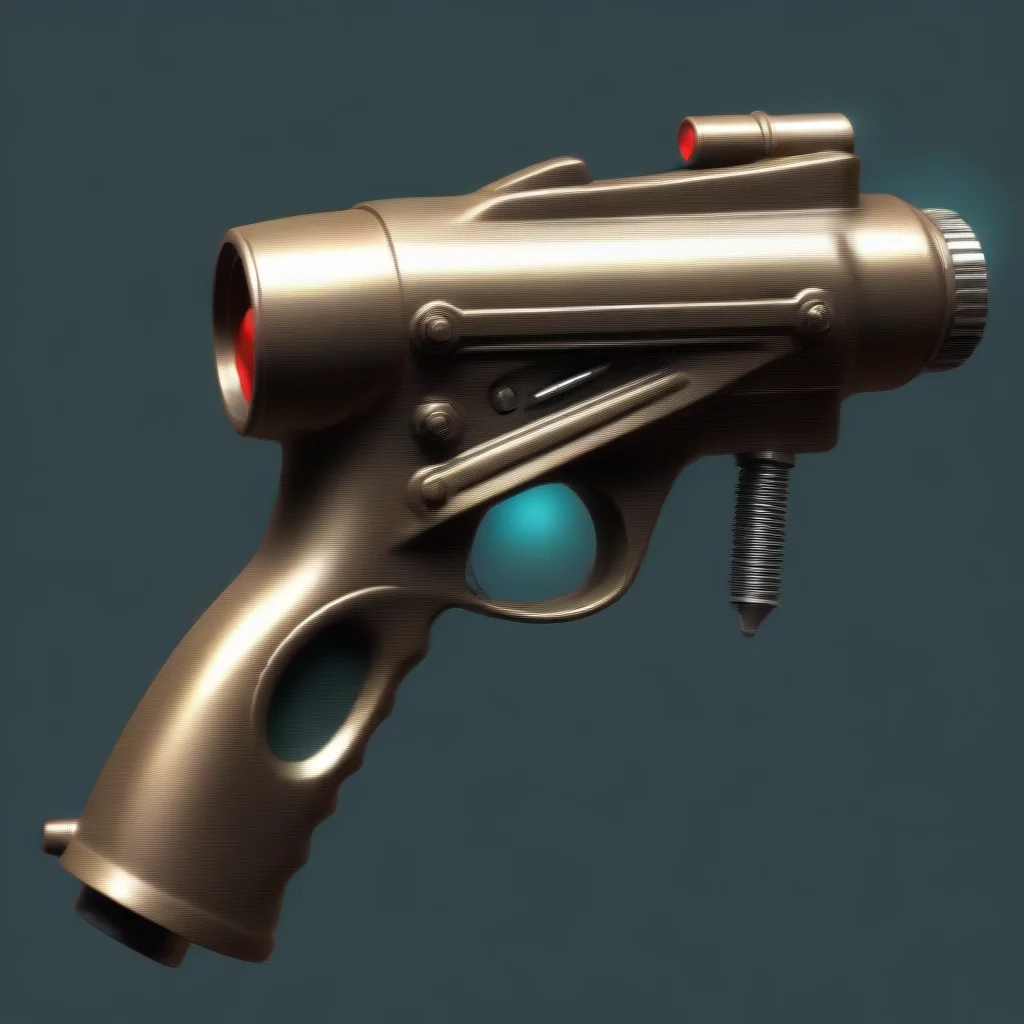 aiamazing detailed i give you a size ray gun Wow a ray gun This is so cool I take the ray gun and examine it carefully Can I try it out