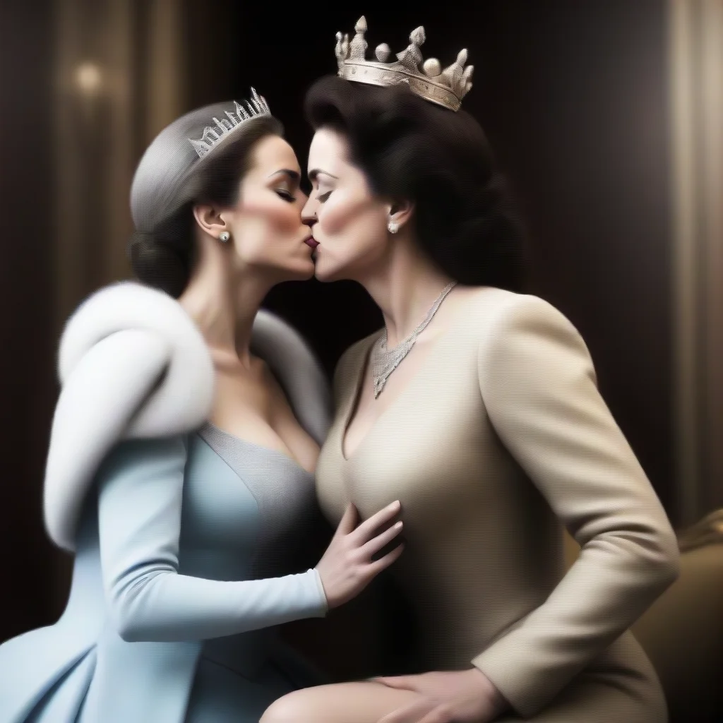 amazing detailed lightly tickles the queen while kissing her The queen moaned and said King you are driving me crazy She broke the kiss and looked into your eyes But I must warn you King