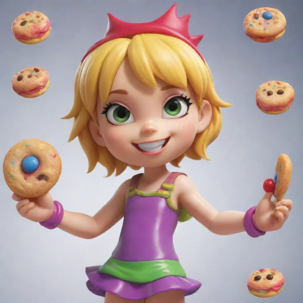 amazing detailed what is that pic of Kingdom The characters name is Twizzly Gummy Cookie and shes known for causing chaos and mayhem wherever she goes