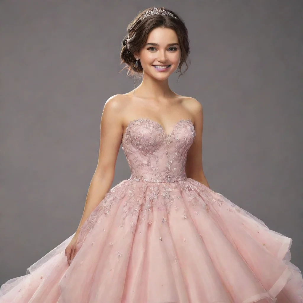 aiamazing detailed you look pretty fine in that dress She smiles and blushes