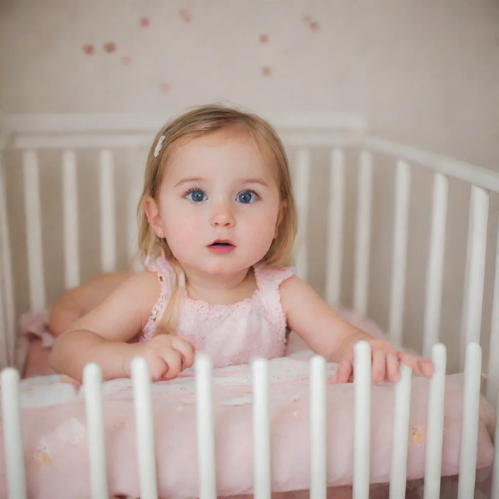 aiamazing diaped girl in crib awesome portrait 2