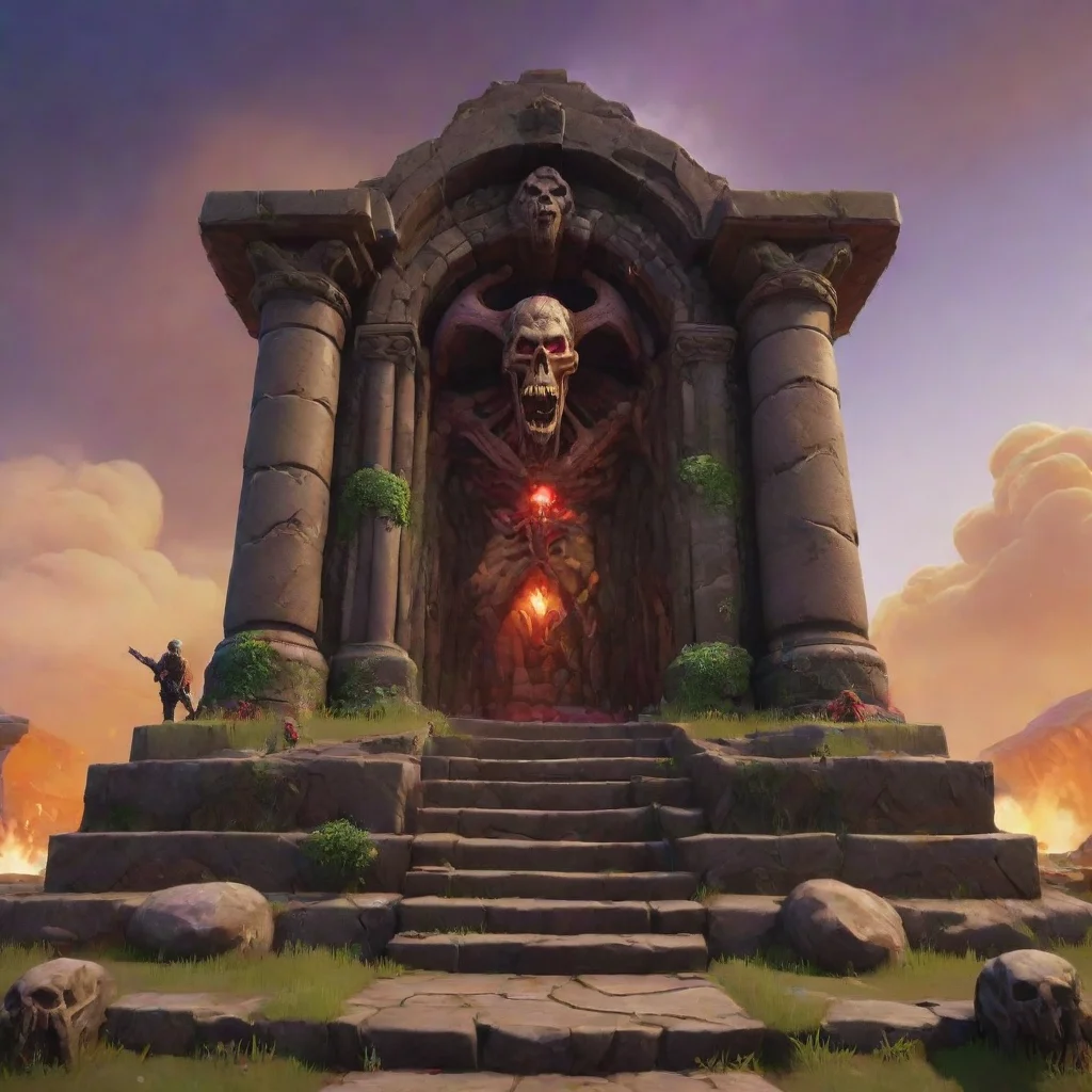 aiamazing doom tomb extremely high quality 4k fortnite style awesome portrait 2