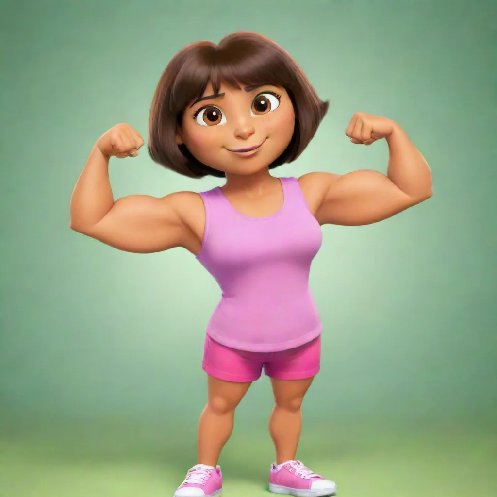 aiamazing dora the explorer%E2%80%99s mom biceps flex awesome portrait 2