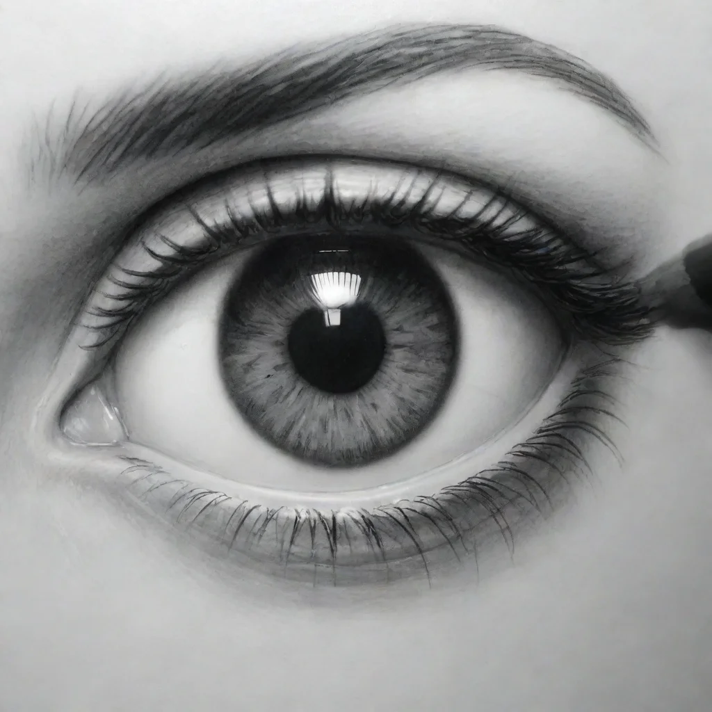 aiamazing draw an eye using charcoal pencil awesome portrait 2
