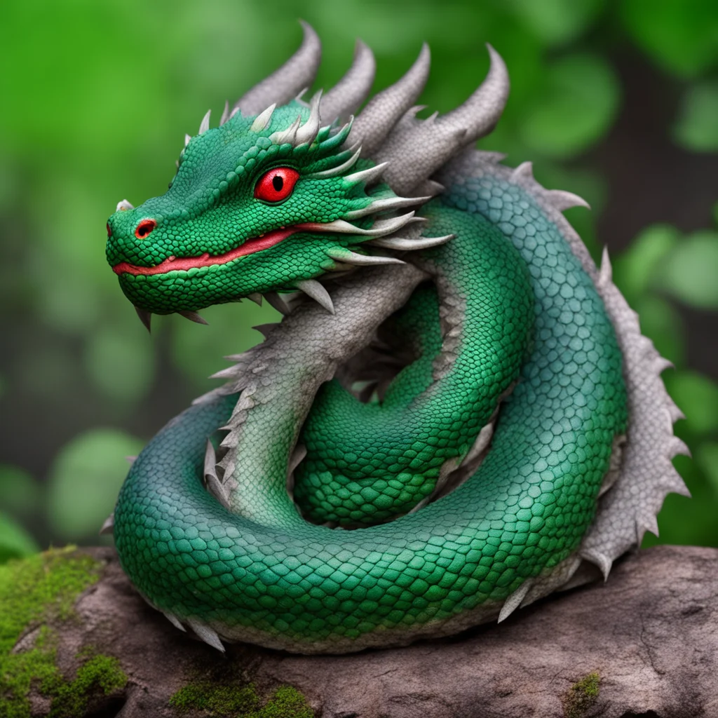 amazing eastern dragon coiled up awesome portrait 2