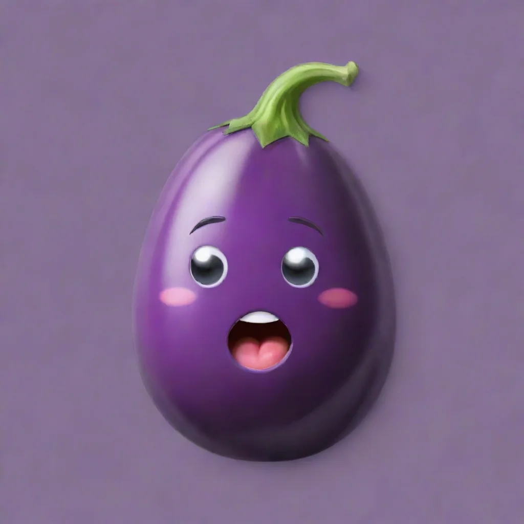 aiamazing eggplant emoji awesome portrait 2