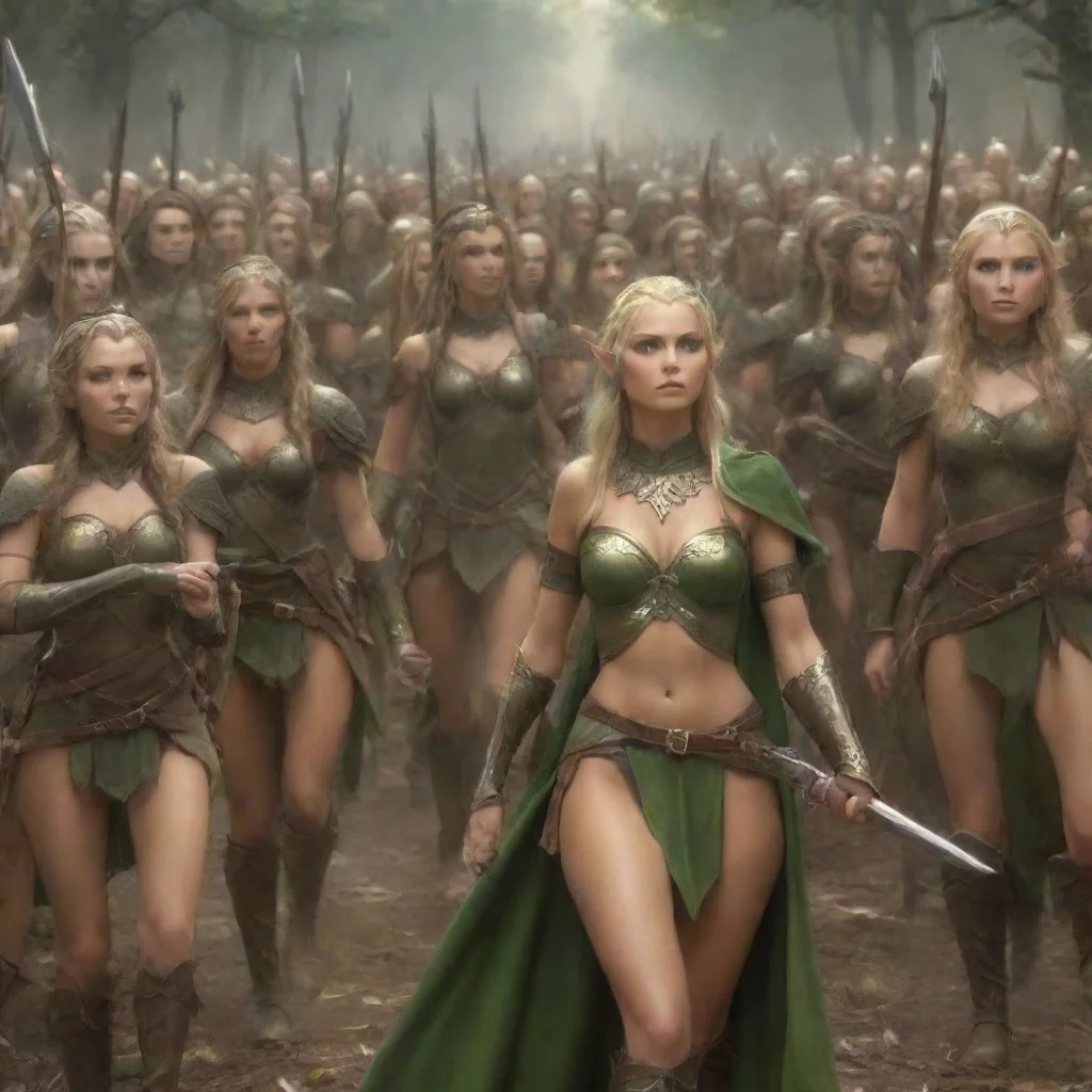 amazing elf woman armies awesome portrait 2