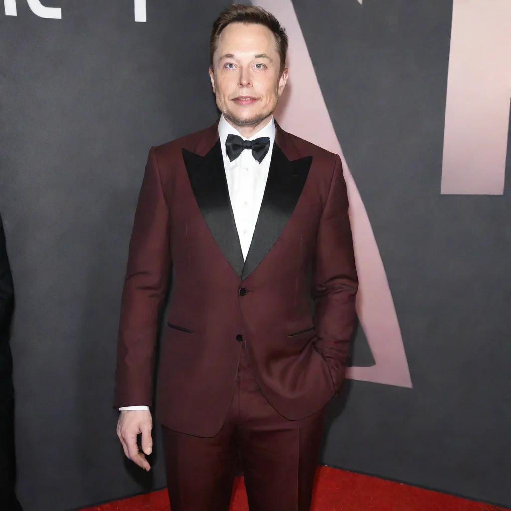 aiamazing elon musk suit red carpet but also as a goat human and goat character elon awesome portrait 2