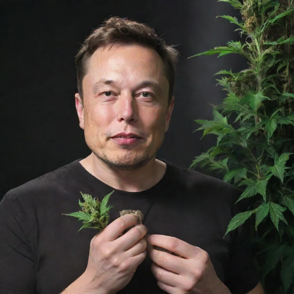 aiamazing elon musk weed awesome portrait 2