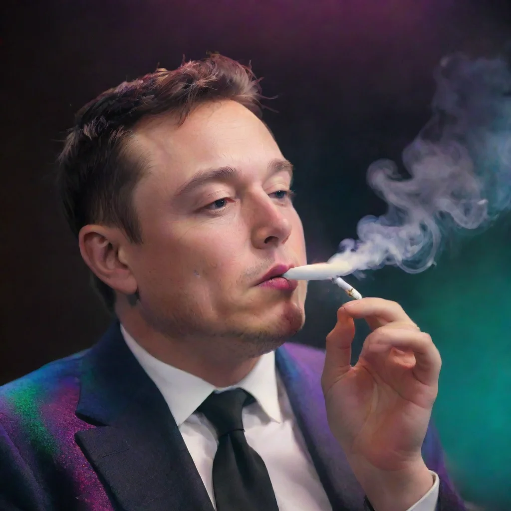 aiamazing elon must smoking hd epic colorful awesome portrait 2