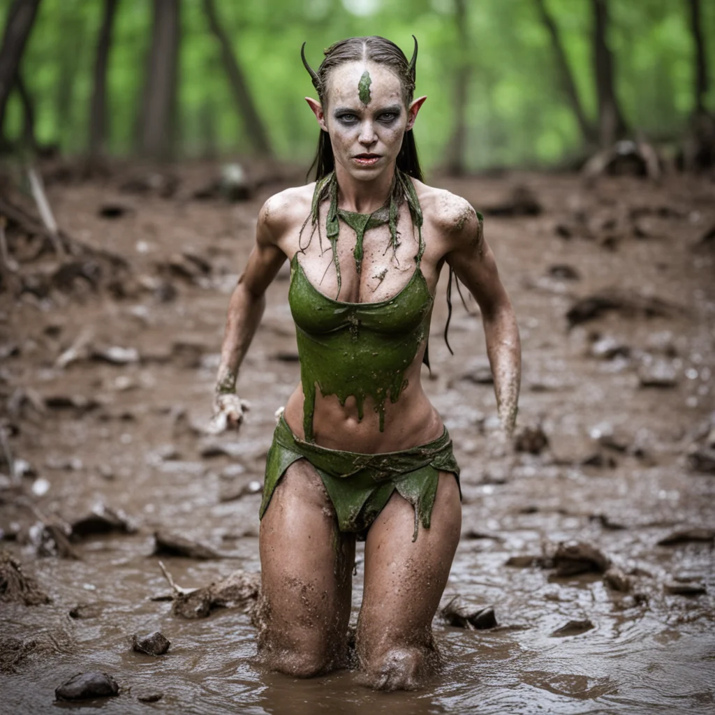 aiamazing elven princess as a mud wrestler awesome portrait 2