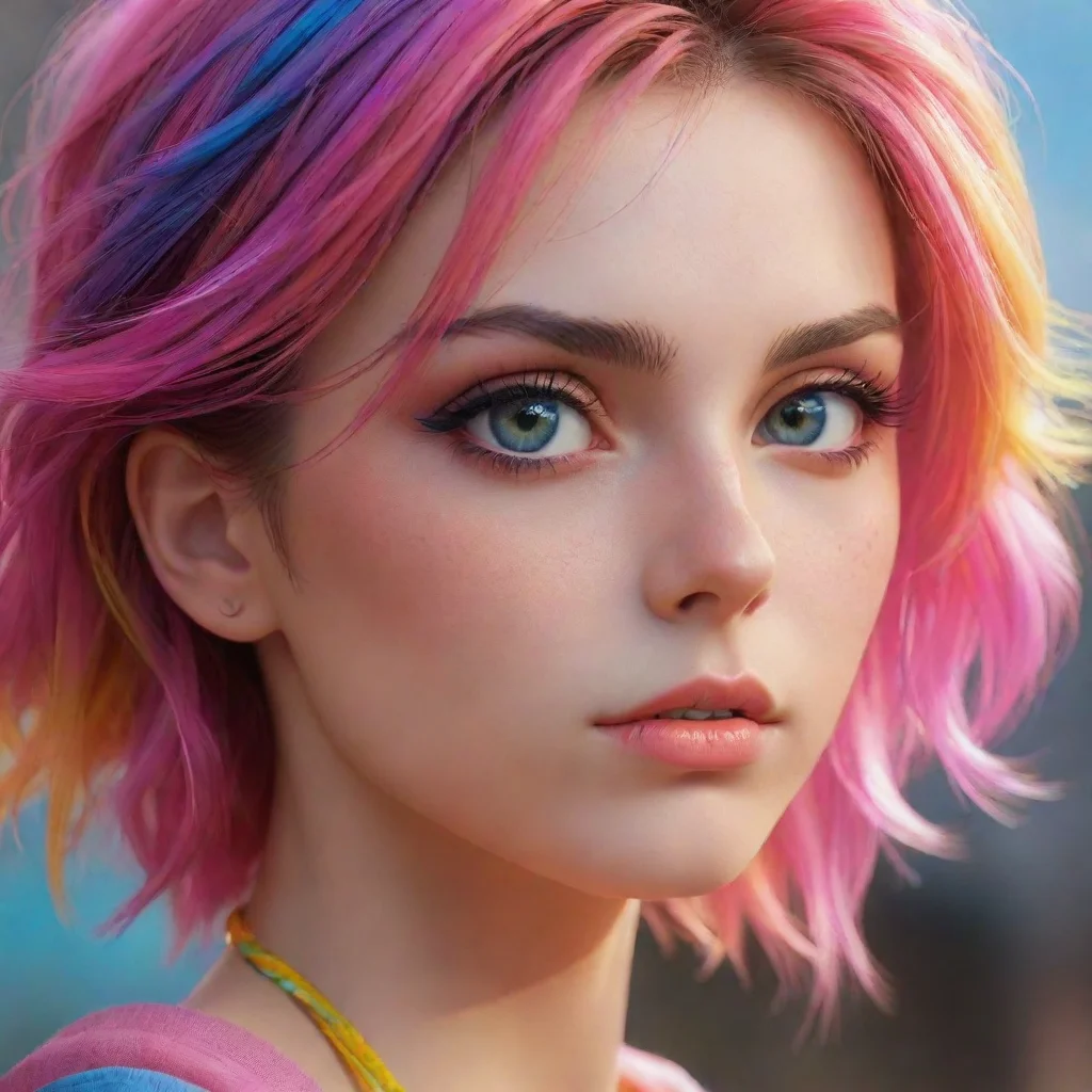 aiamazing epic female character super chill cool gorgeous stunning pose realism profile pic colorful clear clarity details hd aesthetic best quality eyes clear awesome portrait 2