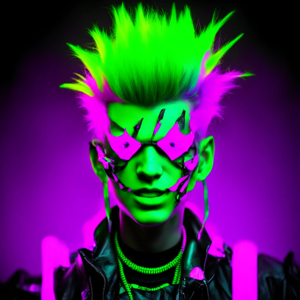 aiamazing evil neon punk awesome portrait 2
