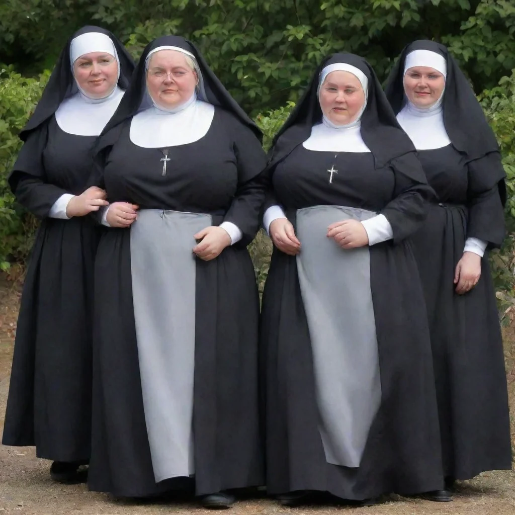 aiamazing extremely obese nuns awesome portrait 2