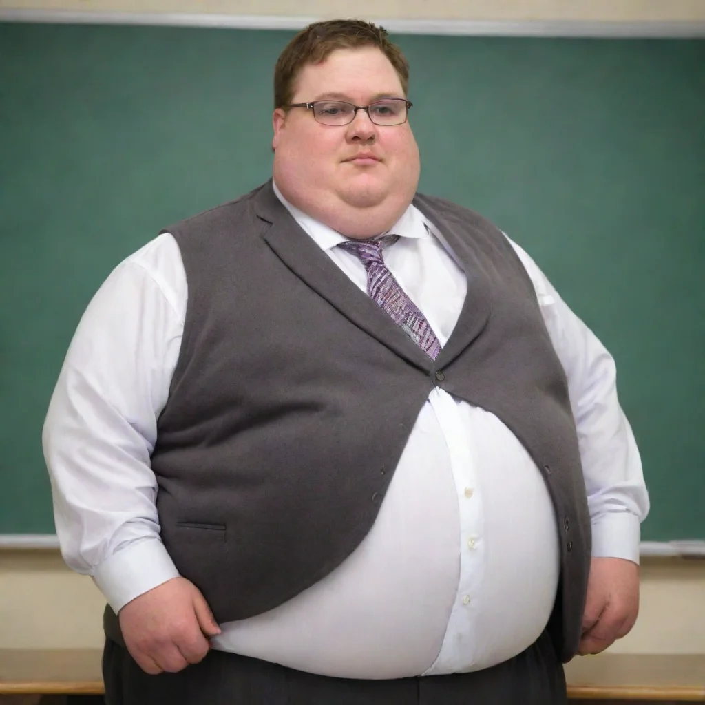 amazing extremely obese teacher awesome portrait 2