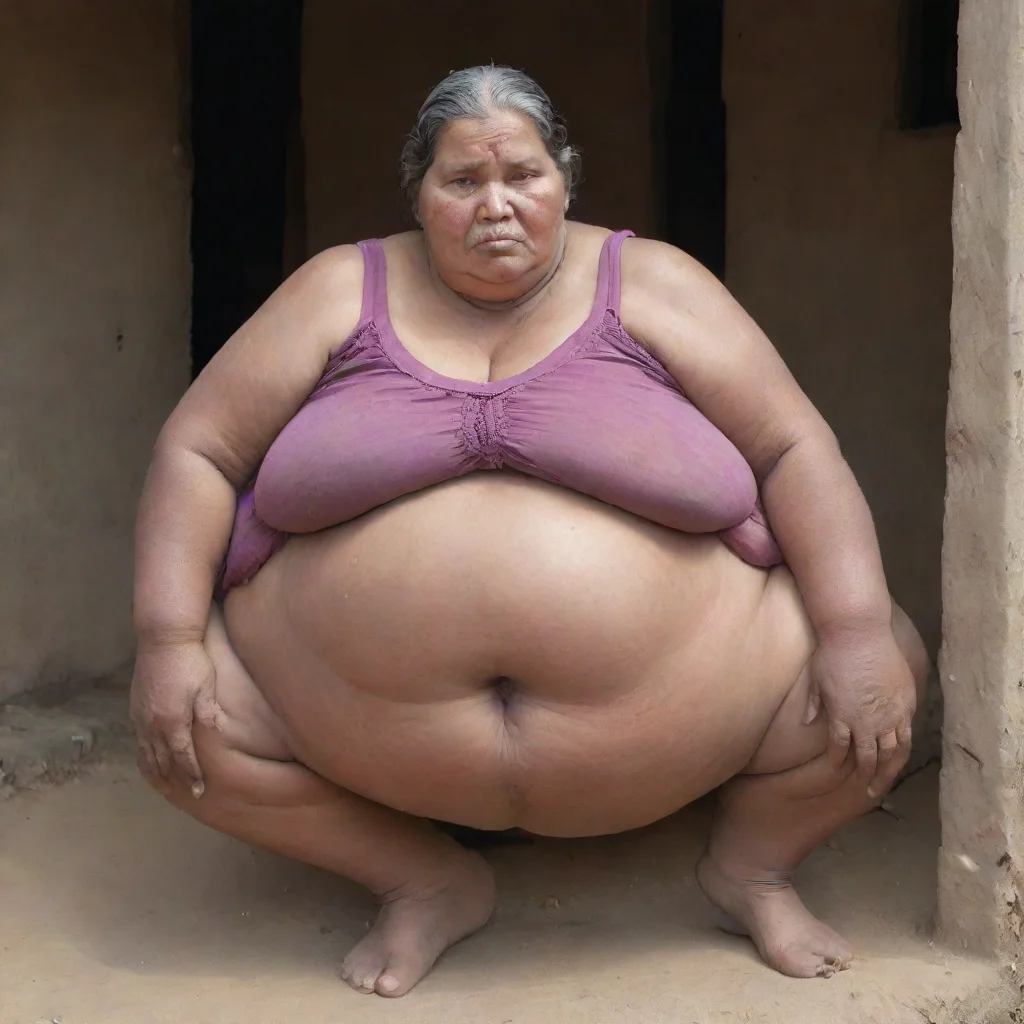 amazing extremely obese village woman awesome portrait 2