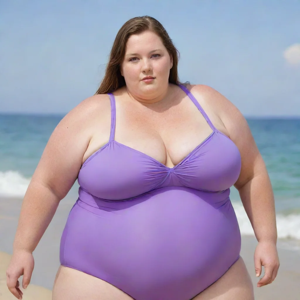 amazing extremely obese woman in swimsuit awesome portrait 2