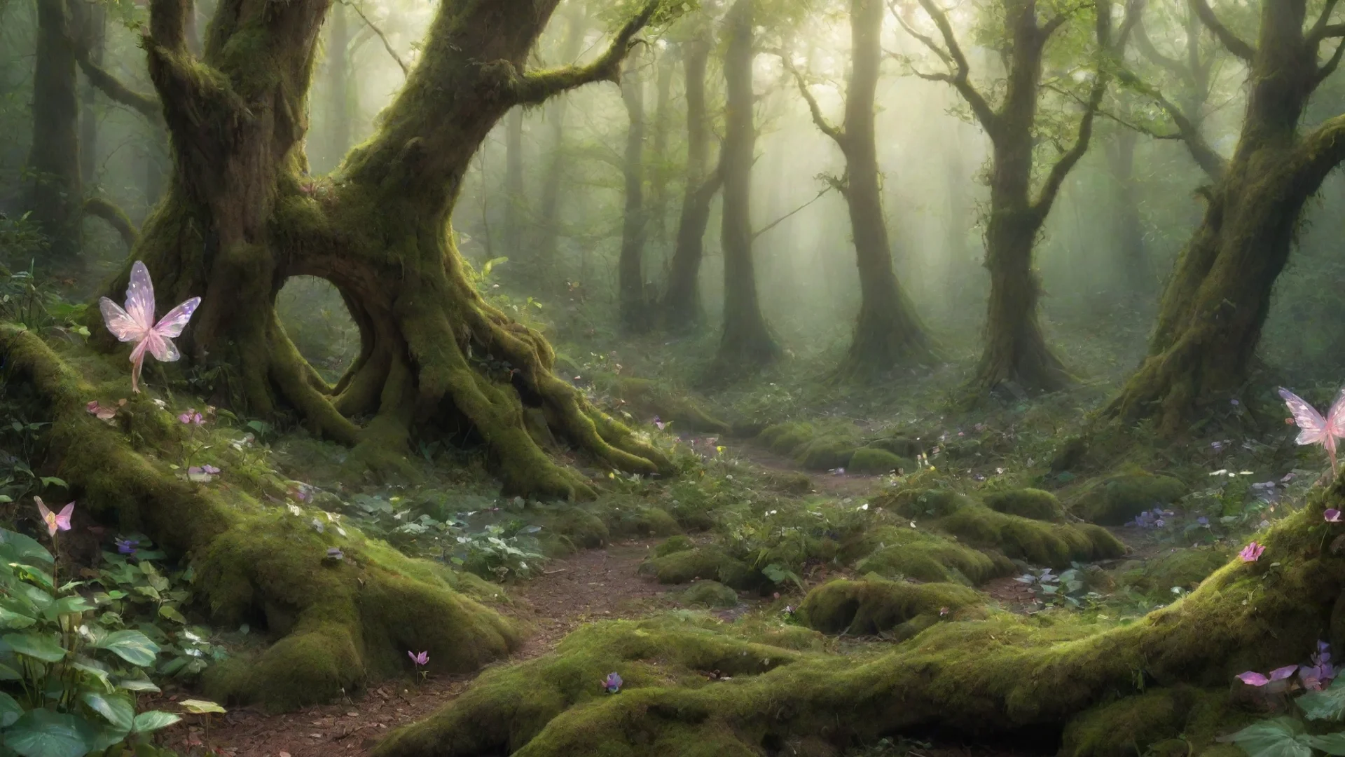 aiamazing fairy forest awesome portrait 2 wide