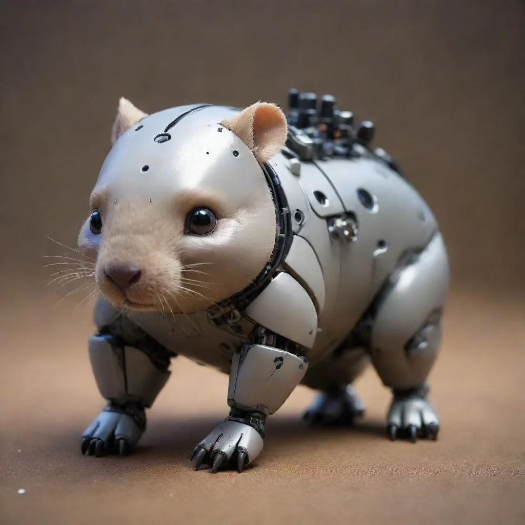 aiamazing fantasy small robotic wombat awesome portrait 2