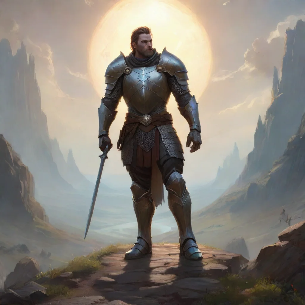amazing fantasy world man knight amazing honor grace masculine strong%2525252c beautiful environment path journey planets circle in sky confident engaging wow artstation art 3 tall awesome portrait 