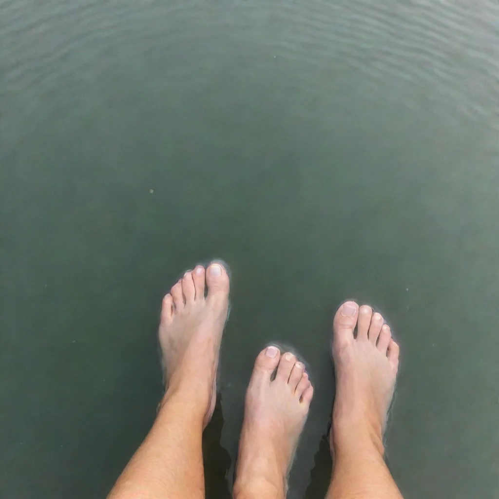 amazing feet poking out of water awesome portrait 2