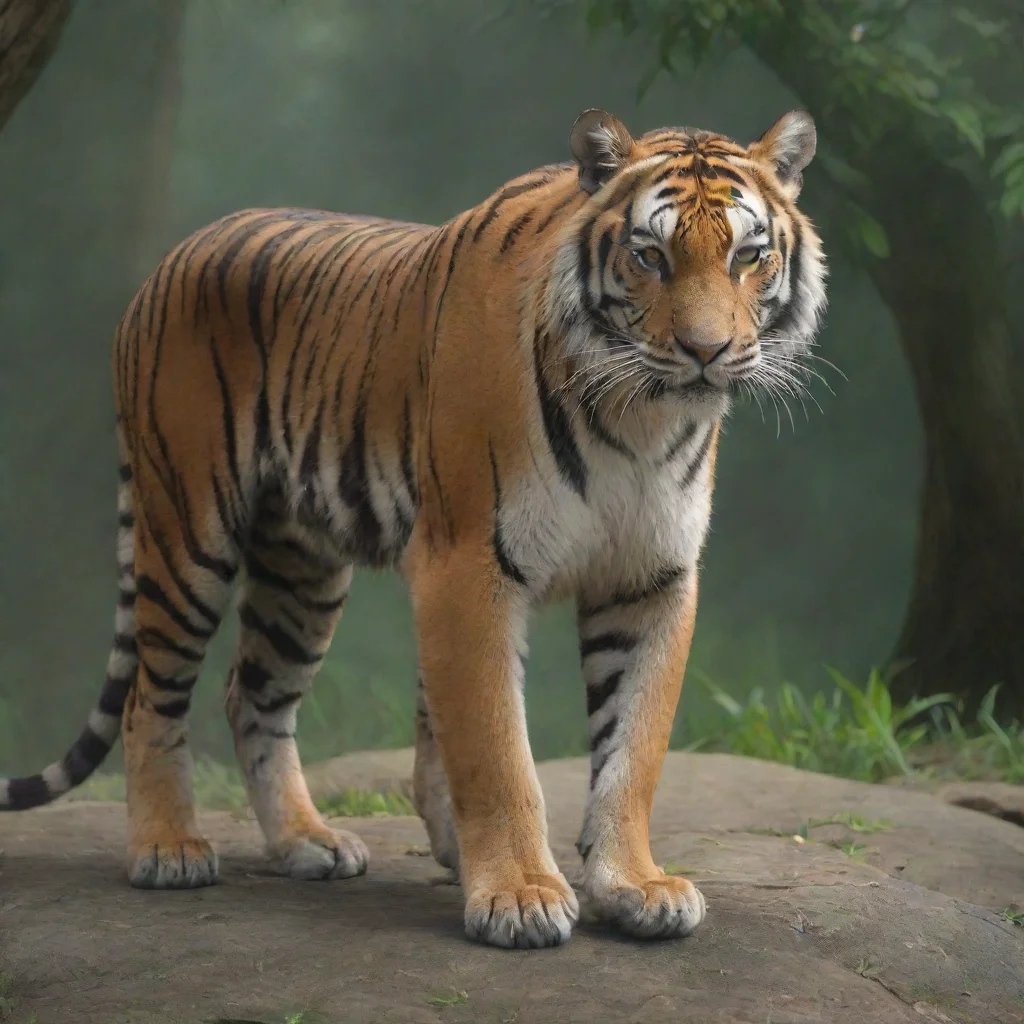 aiamazing female keidran tiger awesome portrait 2