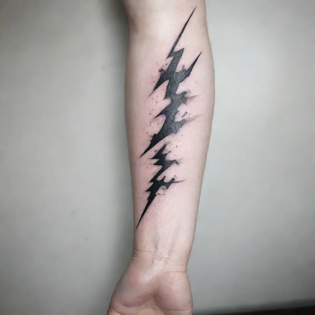 aiamazing fine line black and white tattoo lightning awesome portrait 2