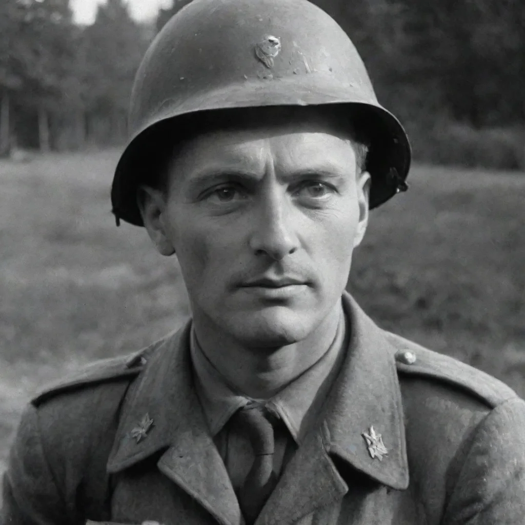 aiamazing footage a german ww2 soldier looking at the camera%2C 1940 footage awesome portrait 2