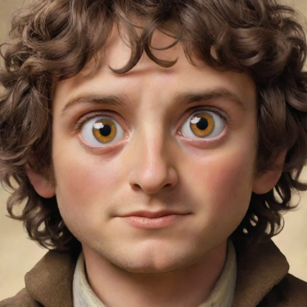 aiamazing frodo baggins bug eyed emoji awesome portrait 2
