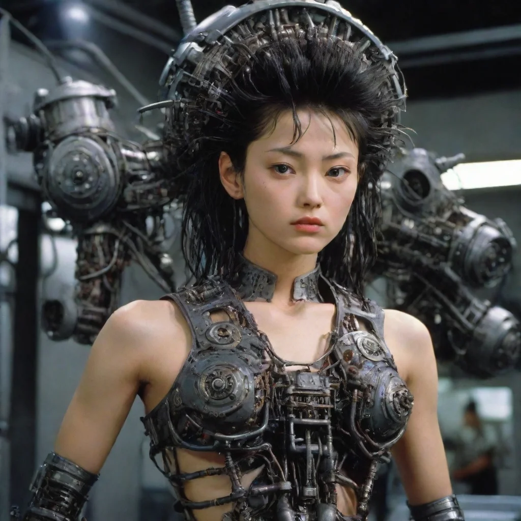 aiamazing from movie event horizon 1997 from movie tetsuo 1989 from movie virus 1999 400lb show girls made of machine parts hyper  awesome portrait 2