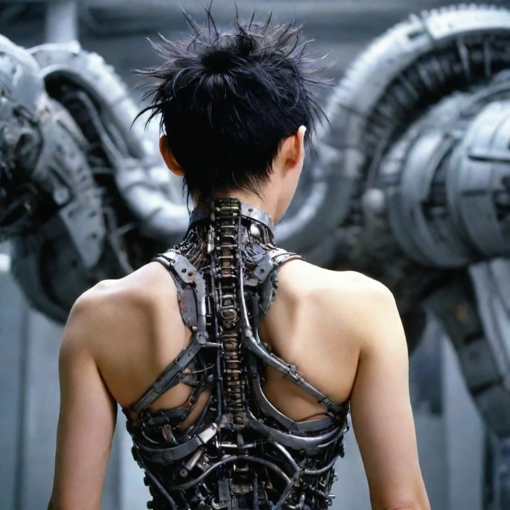 amazing from movie event horizon 1997 from movie tetsuo 1989 from movie virus 1999 women from behind made of machine parts hyper awesome portrait 2