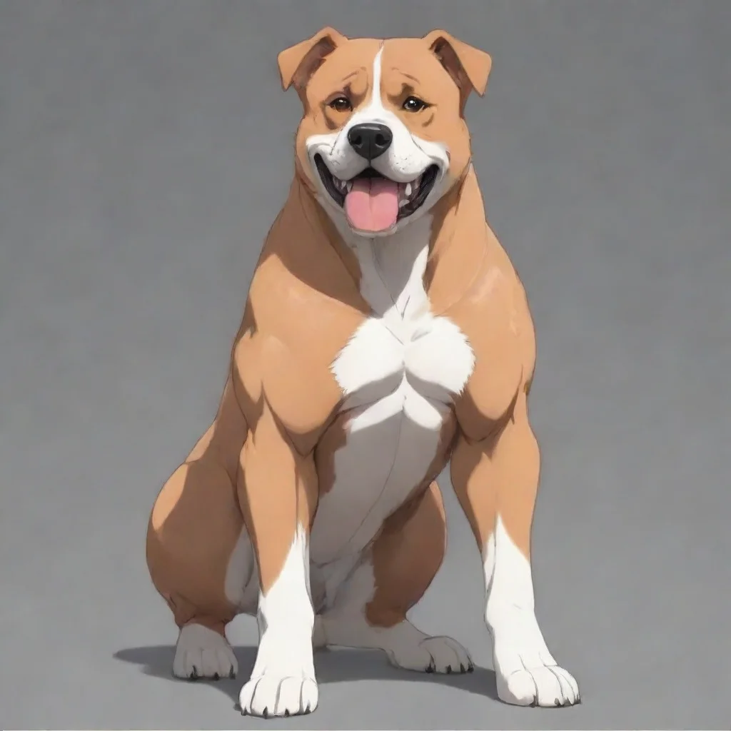 aiamazing funny but very strong dog anime style awesome portrait 2