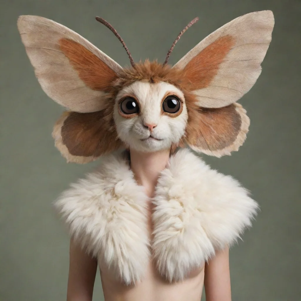 aiamazing fur covered anthro moth awesome portrait 2