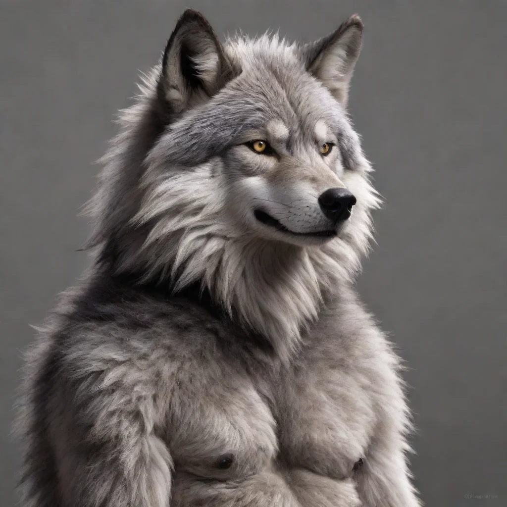 aiamazing furry wolf awesome portrait 2