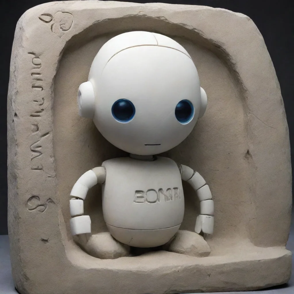 amazing future robot carving %60boniaan%60 name into stone awesome portrait 2