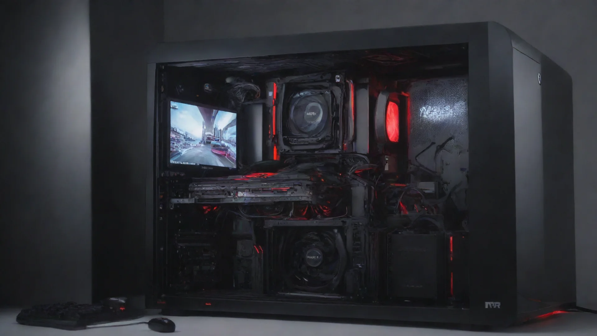 aiamazing gaming pc with nissan gtr awesome portrait 2 wide