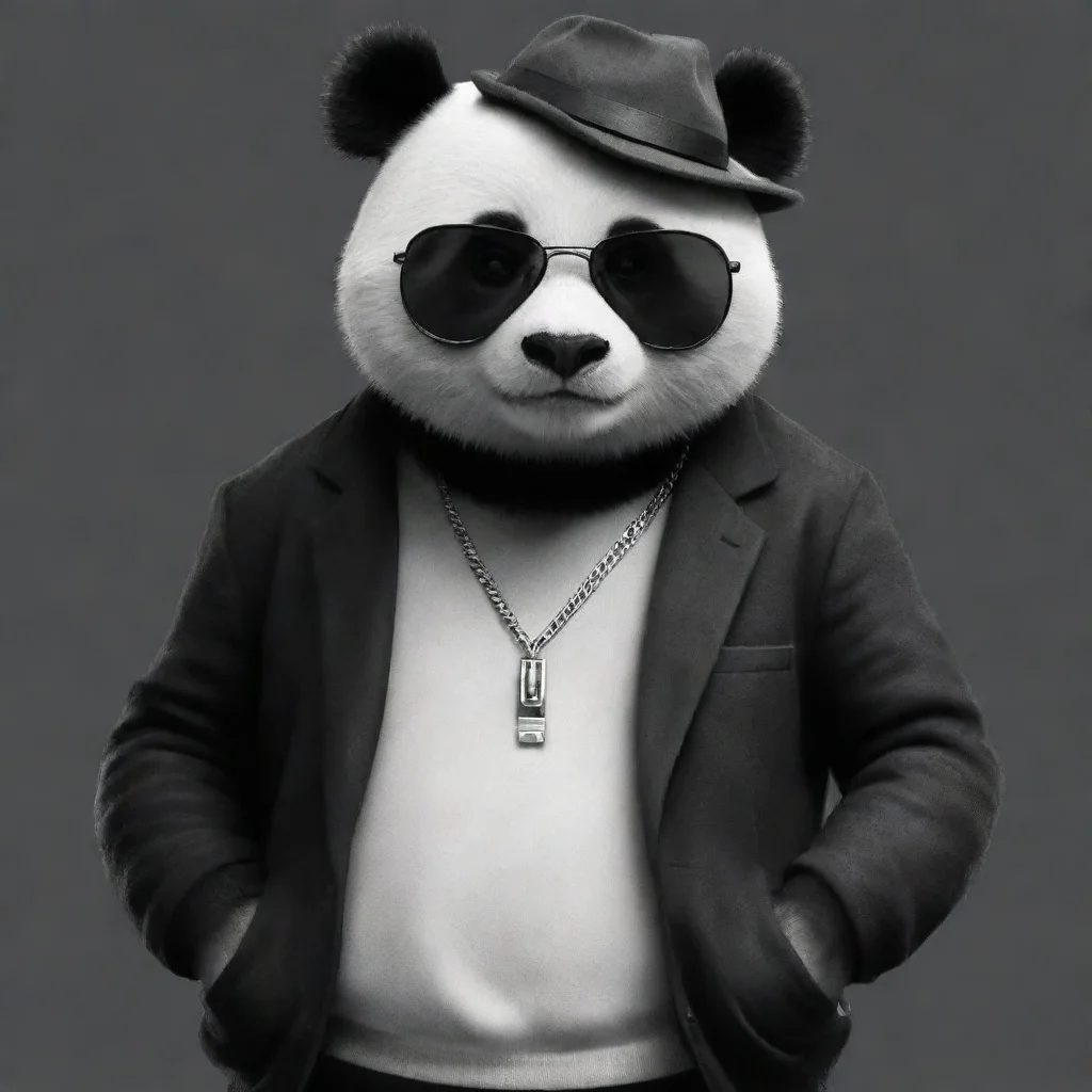 aiamazing gangster panda awesome portrait 2