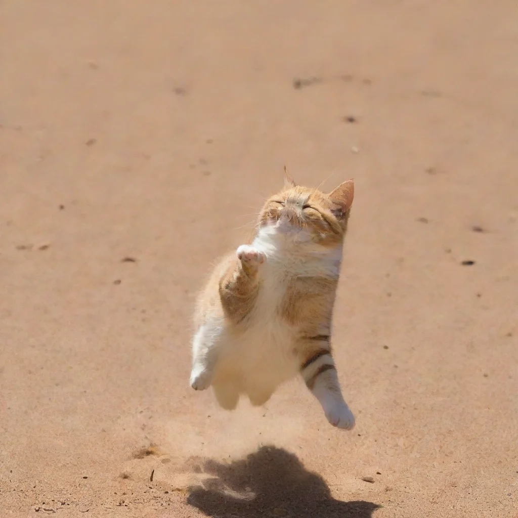aiamazing gato volador en el sol awesome portrait 2