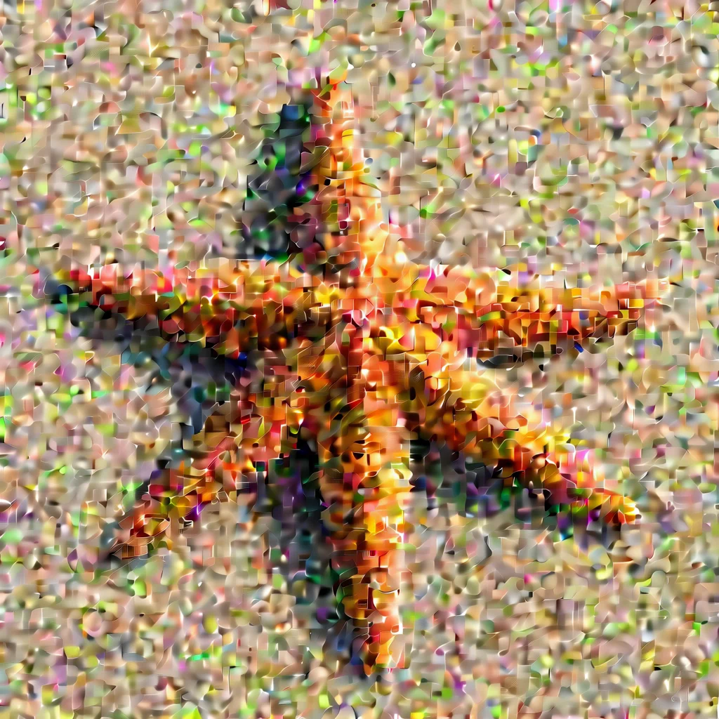 aiamazing giant starfish covered in realistic dense thick fur%2C laying on the beach  awesome portrait 2