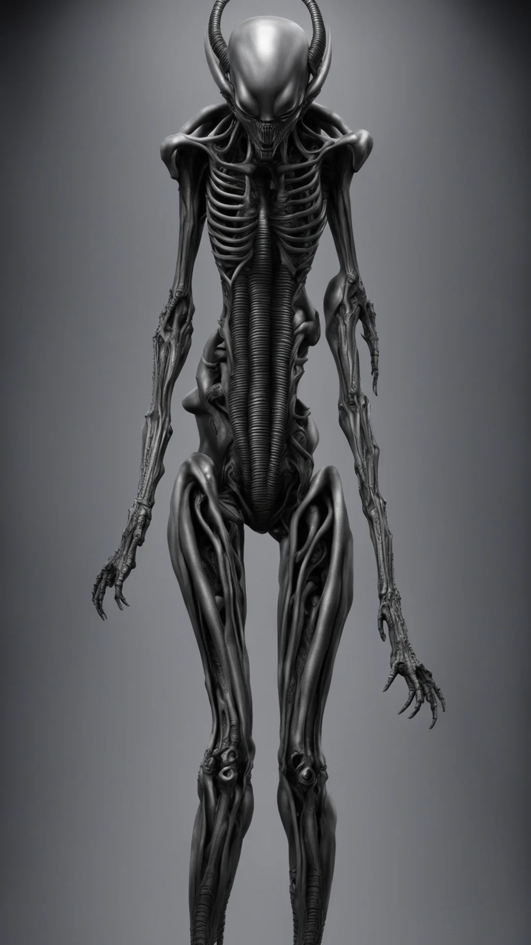aiamazing giger alien%2C a  pose%2C arms and legs within frame %2C detailed skin awesome portrait 2 tall