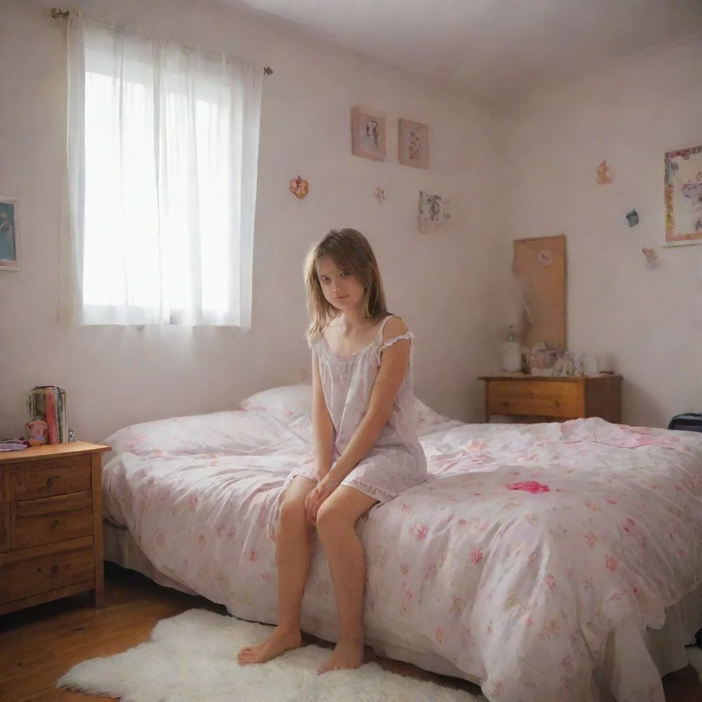 aiamazing girl in bedroom awesome portrait 2