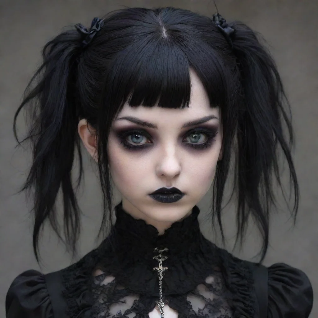 amazing goth girl  awesome portrait 2