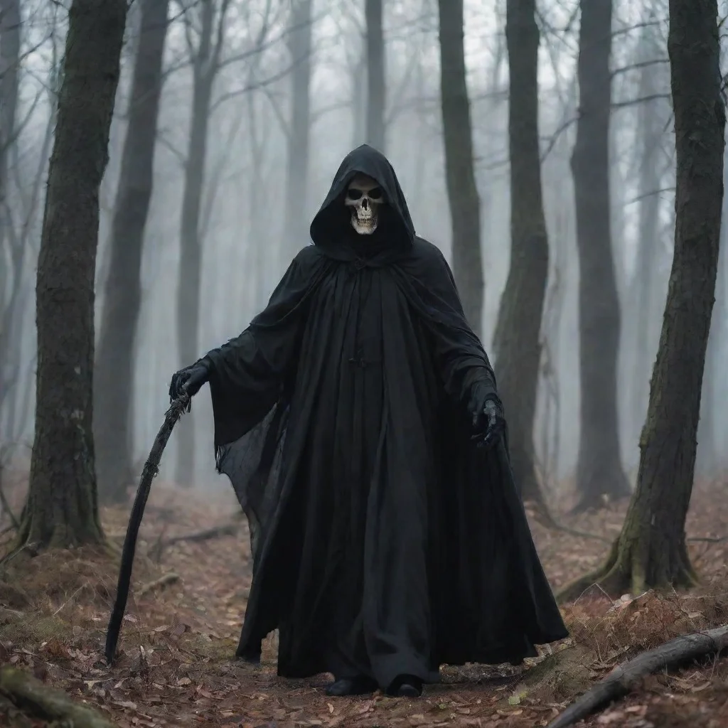 aiamazing grim reaper in forest awesome portrait 2